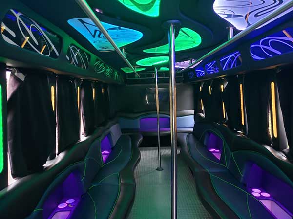 Party bus interior